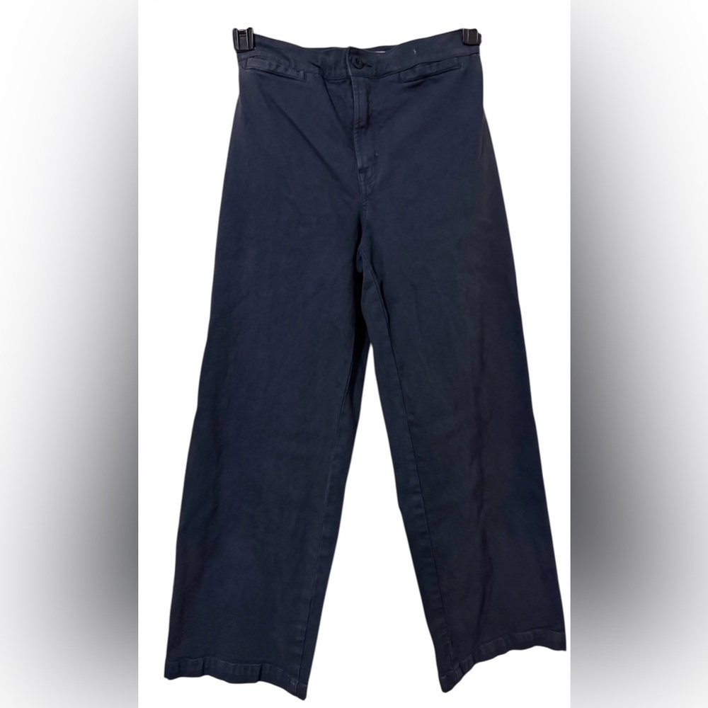 Madewell The Emmett Wide-Leg Crop Pant: Welt Pocket Edition